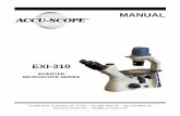 EXI-310 - Accu-Scope · EXI-310 INVERTED MICROSCOPE SERIES ACCU-SCOPE® 73 Mall Drive, Commack, NY 11725 • 631-864-1000 • 3 SAFETY NOTES 1. Open the shipping carton carefully