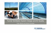 Tunnel Ventilation System Design and Air Quality · Summary of Our Input Primarily - how does the choice of in-tunnel criteria and operational strategies affect the system design