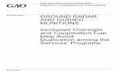 GAO-15-103, GROUND RADAR AND GUIDED … · MUNITIONS Increased Oversight and Cooperation Can ... analyzed documentation on system ... DOD and the military services invest in ground
