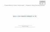 Volume 18 - expedient-express.comexpedient-express.com/Expedient/seaexp.pdf · Expedient User Manual – Export Sea Forwarding Gavin Millman & Associates (Aust) Pty Ltd 281 Buckley
