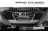 KOHLER XTX .KISS OIL CHANGES GOODBYE. Built tough to the core, KOHLER ® XTX Series ... For more