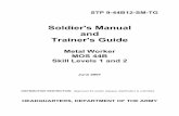 Soldier's Manual and Trainer's Guideasktop.net/wp/download/10/STP9_44B12.pdf · Soldier's Manual and Trainer's Guide Metal Worker ... 091-CLT-1002 Perform Routine Hand Drilling Operations