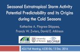 Seasonal Extratropical Storm Activity Potential ... · Seasonal Extratropical Storm Activity Potential Predictability and its Origins ... Katherine A. Pingree-Shippee, Francis W.