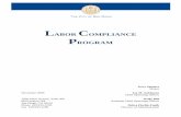 LABOR COMPLIANCE PROGRAM - San Diego City of San Diego institutes this Labor Compliance Program for the purpose of implementing its policy relative to the labor compliance provisions