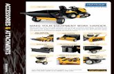 ATTACHMENTS - Cub Cadet · attachments. They’re easy to attach and detach, and they’ll help you get your lawn, garden and farm chores They’re easy to attach and detach, and