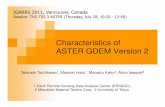 Characteristics of ASTER GDEM Version 2 - LP … · ASTER GDEM Characteristics of ASTER GDEM Version 2 IGARRS 2011, Vancouver, Canada Session: TH2.T05.3 ASTER (Thursday, July 28,