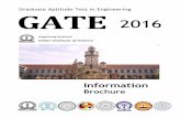 Graduate Aptitude Test in Engineering GATE 2016 · Organizing Institute Indian Institute of Science 2016 Graduate Aptitude Test in Engineering GATE