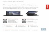 The power to stay productive all-day-long. · Title: Lenovo ThinkPad T460 / T560 Ultrabook_DS Author: Lenovo Subject: A new standard in highly mobile Ultrabook with the power to stay