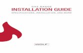 GAS RANGE INSTALLATION GUIDE - subzero-wolf.com · GAS RANGE Contents 3 Safety Precautions 4 Specifications 7 Installation 10 Troubleshooting Features and specifications are subject