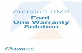 Ford One Warranty Solution - Horty Springerdownload.autosoft-asi.com/instructions/For/fordows.pdf · Ford OWS Introduction Ford One Warranty Solution . 1 | Page . Introduction Ford