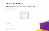 AC1900 WiFi Range Extender User Manual - Netgear · 3 AC1900 WiFi Range Extender. Contents. Chapter 1 Get to Know Your Extender. Front Panel and Side Panel LEDs and Buttons ...