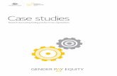 Pay equity case studies - The Workplace Gender … STUDIES-FINAL.pdf · Case studies GENDER P Y EQUITY. Case tudi1es teouenEex cvmr RRe sarch owiRniglirRdpto F2CRuyigwC1 ... ThoughtWorks