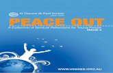 PEACE OUT - Vincent de Paul · PEACE OUT St Vincent de Paul Society PEACE OUT ... based around a theme and contains a reading and some discussion ... 6 PEACE …