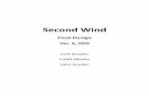 Second Wind - Harding University design - final design... · Kite wind generation is more effective than conventional turbines in gathering the energy from the wind for two reasons.