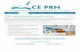 CE Prn - W-F Professional Associates – Home Page 1--Medication Error... · Pharmacy Continuing Education from WF Professional Associates CE Prn March 2013 “Part 1: Prevention