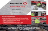 MINEX TECH SHEET 62120 - minex-intl.com · SUPERIOR SERVICE 1997 9th Avenue N, Virginia, MN 55792 2580 Alta Vista Drive, Suite B, Elko, NV 89801 1-888-634-4332 MINEX-INTL.COM MINEX’s