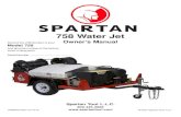 SPARTAN - Trailer   · SPARTAN 758 Water Jet Owner’s Manual Spartan Tool L.L.C. 800.435.3866