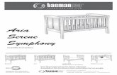 M Serene Symphony - Tasman Eco · Serene Symphony Assembly Instructions Packaging and instructions ... Bed Heads x 2 Base x1 Front Panel x 1 Rear Panel x 1 Metal Cross Dowels x 4