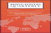 China’s Rising Role in Global Governance: Opportunities ...risingpowersproject.com/wp-content/uploads/2016/10/Rising-Power… · China’s Rising Role in Global Governance: Opportunities