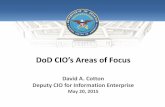 DoD CIO’s Areas of Focus - George Mason Universityc4i.gmu.edu/eventsInfo/reviews/2015/pdfs/AFCEA2015-Cotton.pdf · DoD CIO’s Areas of Focus • Joint Regional Security Stacks