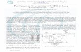 Performance Evaluation of UPFC in long ….pdf · Performance Evaluation of UPFC in long Transmission Line ... voltage control mode and series inverter in power flow ... system as