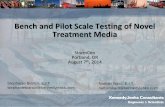 Bench and Pilot Scale Testing of Novel Treatment Media · Bench and Pilot Scale Testing of Novel Treatment Media ... •Port of Tacoma Case Study •Media Selection and Bench Scale