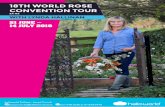 18TH WORLD ROSE CONVENTION TOUR - lynda … · days, to continuously ... wine and refreshments ... Roses, and North German Kordes Roses and Tantau Roses will create a display with