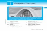 1 Quadratic Functions - PBworksdustintench.pbworks.com/f/Ch.1StudentText.pdf · Introduction to Quadratic Functions p. 31 1.2 Parabolas Properties of the Graphs of ... Every quadratic