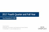 2017 Fourth Quarter and Full Year - irfiles.cineplex.comirfiles.cineplex.com/reportsandfilings/annuallyquarterlyreports... · • Capitalize on our core media strengths and infrastructure