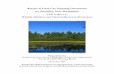 Review of Land Use Planning Documents for …townofdeerfieldnh.com/Pages/DeerfieldNH_BComm/Planning/wildlife... · Review of Land Use Planning Documents for Deerfield, New Hampshire