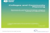 Colleges and Community Planning - Education … · Colleges and Community Planning ... leading to productive working relationships. ... from direct local authority control. 6 Funding