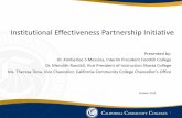 Institutional Effectiveness Partnership Initiativeextranet.cccco.edu/Portals/1/InstitutionalEffectiveness/Final Oct... · Institutional Effectiveness Partnership Initiative Presented