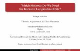 Which Methods Do We Need for Intensive Longitudinal Data?€¦ · Which Methods Do We Need for Intensive Longitudinal Data? ... mentioned early in the story and will return in a ...