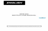 APW-895 INSTRUCTION MANUAL (ENGLISH) - Busche · PREPARATION OF THE SEWING MACHINE ... lockstitch machine with a center knife ... , lower and fix adjust bolts2 ...
