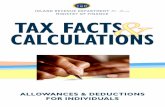 INLAND REVENUE DEPARTMENT St. Lucia MINISTRY … Brochures/Tax Facts & Calculations... · INLAND REVENUE DEPARTMENT St. Lucia MINISTRY OF FINANCE . ... the Inland Revenue Department