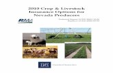 2010 Crop & Livestock Insurance Options for Nevada Producers .2010 Crop & Livestock Insurance Options
