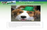 Kooiker Chronicle - kooikerhondjeusa.org · and her Grand Basset Griffon Vendeen, Buzz. ... Hospitality Chair Lucinda Paganin did an astonishing job of finding so many dog-focused