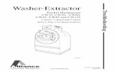 Washer-Extractor Troubleshooting Manual · Troubleshooting Part ... Refer to the GROUNDING INSTRUCTIONS in the INSTALLATION manual (supplied with your washer-extractor) ... Do not