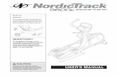 CAUTION USER'S MANUAL - SPORTSMITH · NordicTrack is a registered ... read this manual carefully before using the NordicTrack 9600E ... see the user’s manual included with the ...