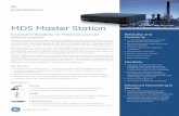 MDS Master Station - GE Grid Solutions · • Support for GE MDS ... online store or with a GE Sales representative for more information. Opening Screen for Master Station MDS Device