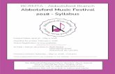 Abbotsford Music Festival 2018 - Syllabusabbotsfordmusicbcrmta.com/wp-content/uploads/2018/01/Abbotsford... · Abbotsford Music Festival 2018 - Syllabus Festival Dates: April 30 -
