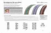 Insignia Bracelet - eurekacrystalbeads.com · about the artist: nichole starman architectural designer of dimensional beads and jewelry colorways—teal: matubo gemduos polychrome-aqua