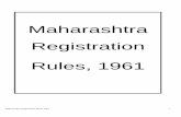 Maharashtra Registration Rules 1961v1igrmaharashtra.gov.in/SB_PUBLICATION/DATA/rules/Registration... · ADMINISTRATION REPORT ... These rules may be called the Maharashtra Registration