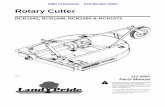 Rotary Cutter - Land Pride · 4 RCR1542, RCR1548, RCR1560 & RCR1572 Rotary Cutter 312-556P 07/10/18 Table of Contents Part Number Index