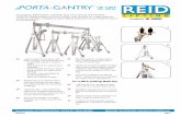 1,100 - 11,000 lb (500 - 5000 kg) - Thern – Winches and ... · The height of each gantry beam is easily adjusted by the release of 2 bolts on each upright and can be easily and