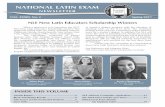 NATIONAL LATIN EXAM · 3 Discitur Legendo: An NLE Latin Reader The National Latin Exam has produced an NLE Reader entitled Discitur Legendo, which contains every reading comprehension