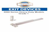 EXIT DEVICES - International Door Closers Inc. · Rim Exit Devices ----- 6 Mortise Lock Exit Devices ... • With a dogging mechanism, users have a choice of hex-key or cylinder operated