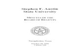 Stephen F. Austin State University · STEPHEN F. AUSTIN STATE UNIVERSITY ... College of Fine Arts Dr. James Howard, Associate Professor, Economics ... PhD. (Carnegie-Mellon University),