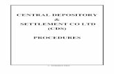 CENTRAL DEPOSITORY SETTLEMENT CO LTD (CDS) PROCEDURES · Succession Acte de Notoriété Après Décès or Affidavit ... deposit documents verify that there is no discrepancy between