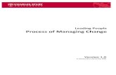 Leading People Process of Managing Change - … · Leading People Process of Managing Change ... - Business and Report Writing Skills ... the creation of this culture. Workplace Productivity